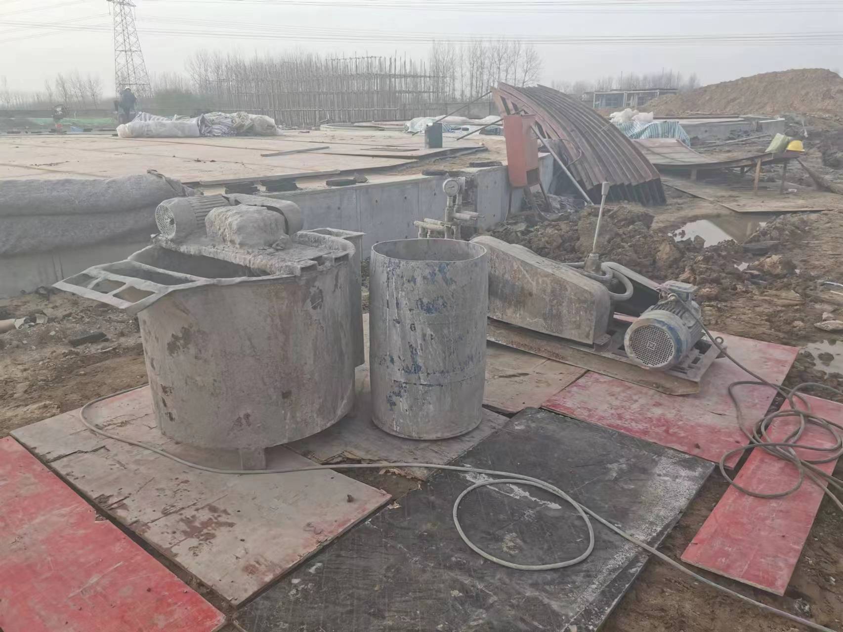 郭河镇设备基础注浆